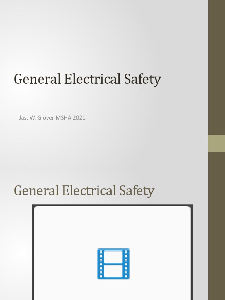 6 General Electrical Safety 2021 PDF