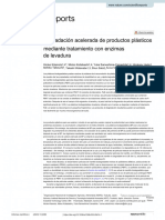 Degradación Acelerada de Productos Plásticos Mediante Tratamiento Con Enzimas de Levadura