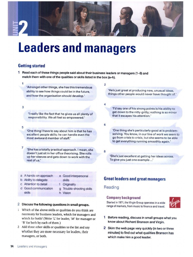 Leaders And Managers Pdf