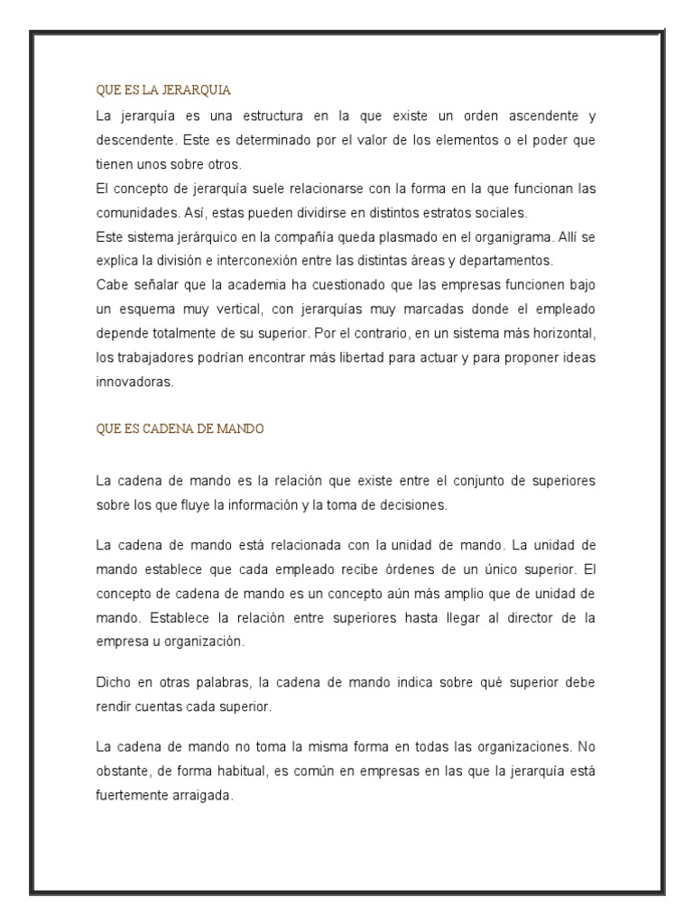 Que Es La Jerarquia PDF