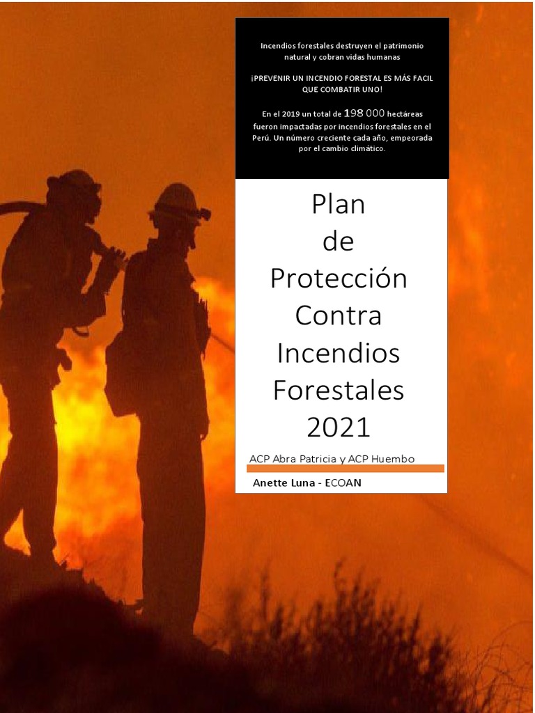 Plan de Protección contra Incendios Forestales | PDF | Fuego fatuo ...