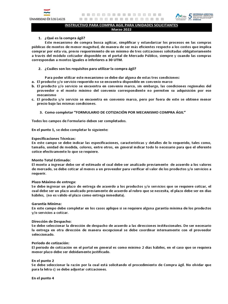 Guía de Compra Ágil para Unidades Solicitanters | PDF | Mercado (economía)