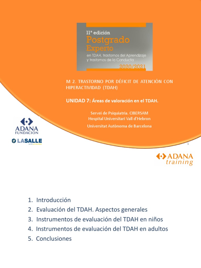 Evaluación del TDAH: Métodos y Herramientas | PDF | Desorden ...