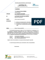 INFORME #021-2023 - GI - Solicito Asignacion de Presupuestal - Division de Mantenimiento