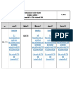 Horario Matemáticas 2o. Básico B