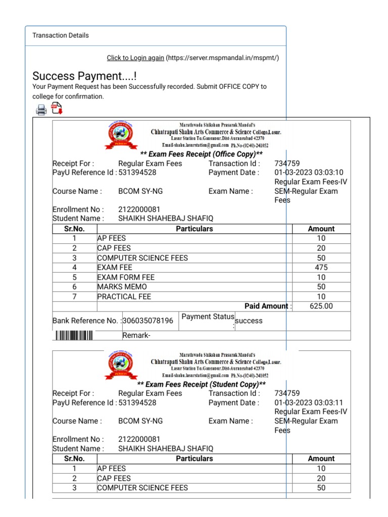 Https server mspmandal in mspmt success exam pdf services