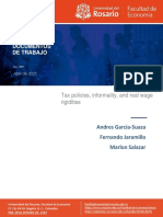 Serie Documentos de Trabajo: Tax Policies, Informality, and Real Wage Rigidities