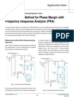 Measurement Method For Phase Margin With Frequency Response Analyzer (FRA)