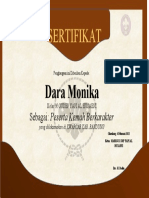 Sertifikat: Dara Monika
