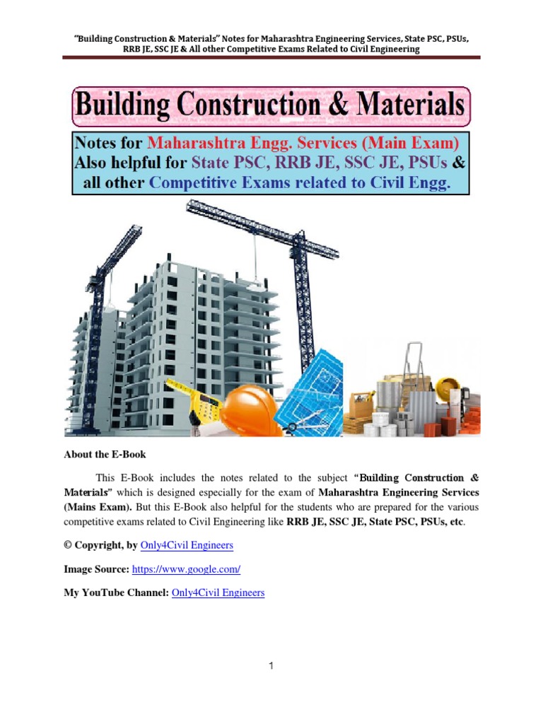 Building Construction &amp; Materials | PDF | Rock (Geology) | Concrete