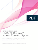 SMART Blu-Ray™ Home Theater System: Owner'S Manual