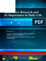 Qualitative Research and Its Importance in Daily Life
