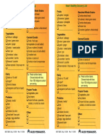 Heart Healthy Grocery List