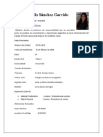 Clara Sánchez Curriculum