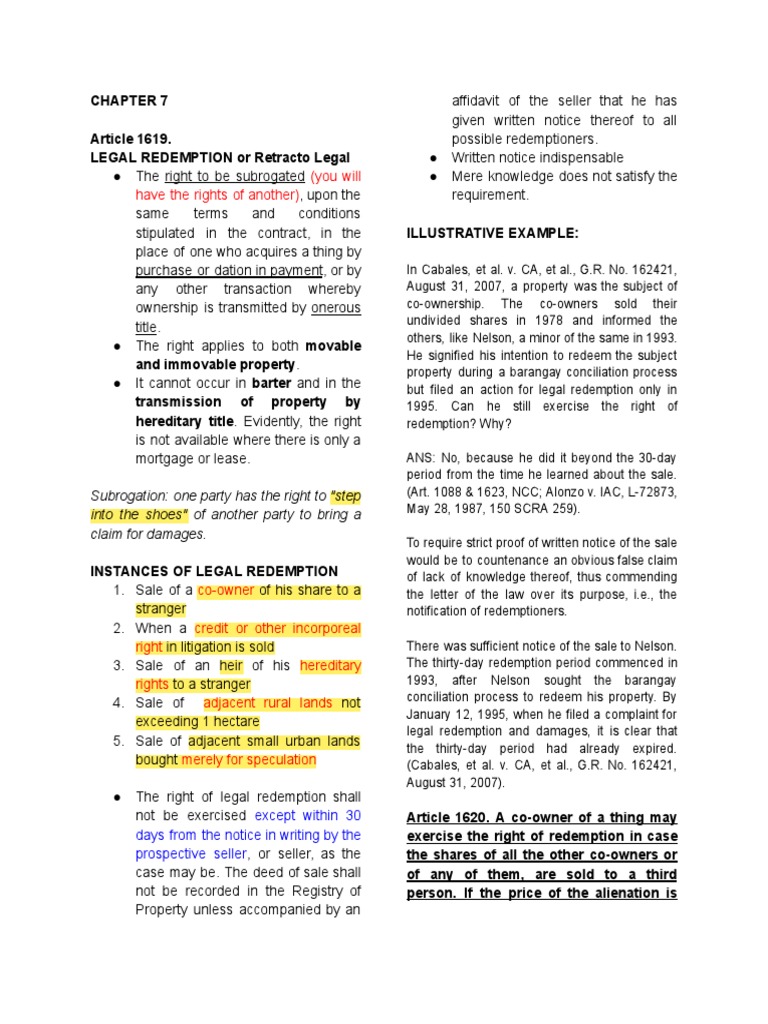 Fra 3 Art. 1619 1641 PDF Guarantee Assignment (Law)