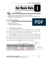 FIX FIX Bab 1 - Pengantar Basis Data