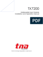TX7200 - Addressable Input Module - Installation and Operation Manual - V1.2