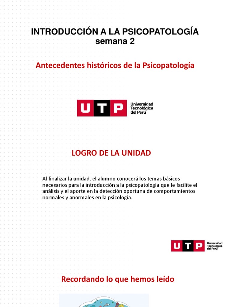 S02.s1 Historia de La Psicopatología PDF Trastorno mental Medicina