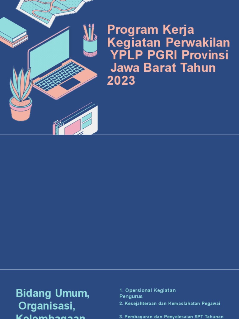 Program Kerja YPLP PGRI Jabar 2023 | PDF