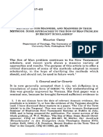 Maurice Casey [1991]. Method in Our Madness, And Madness in Their Methods. Some Approaches to the Son of Man Problem in Recent Scholarship. Journal for the Study of the New Testament 13.42, Pp. 17–43