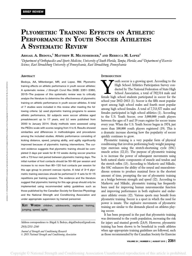 Plyometric training effects on athletic 34 download free pdf