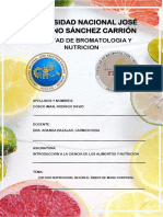 Tarea N°3 de Introduccion A La Ciencia de Los Alimentos y Nutricion - Modulo Ii