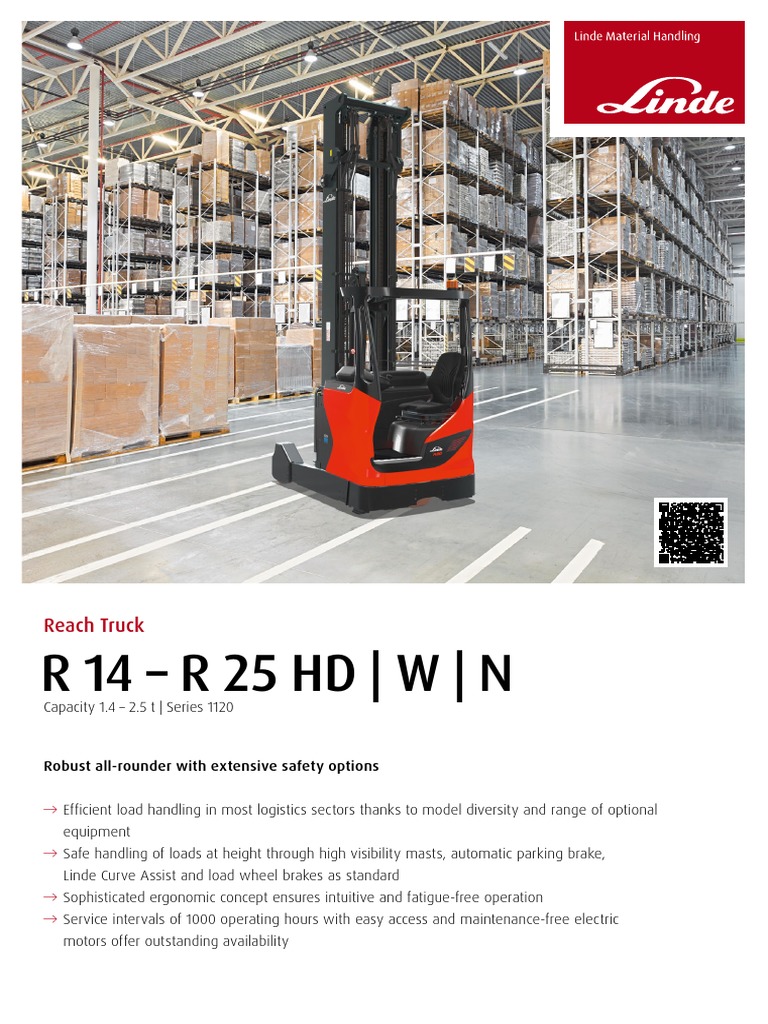 Linde EN Ds r14 r25 HD W N 1120 en C 0323 View | PDF | Brake | Elevator