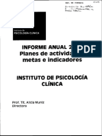 Informe 2011 Planes de Psicología Clínica (API)
