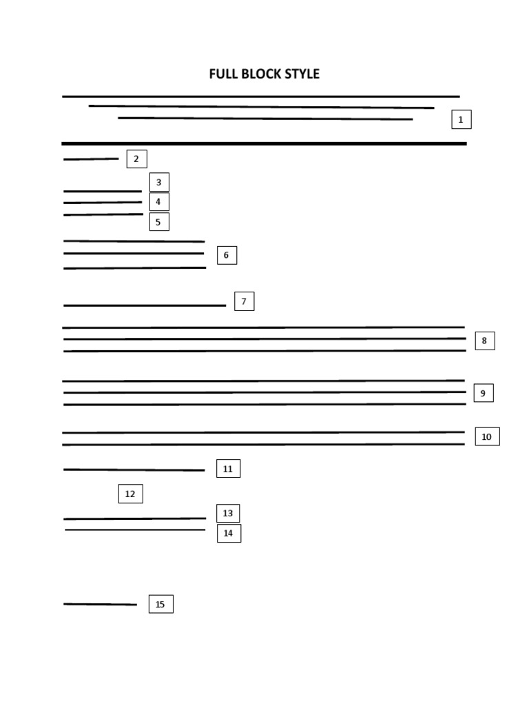Contoh Format Surat Full Block Style | PDF