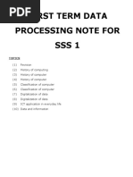 Data Processing Full Note Ss1