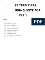 Data Processing Full Note Ss1