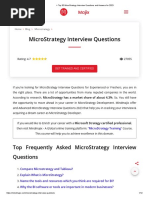 ▷ Top 30 MicroStrategy Interview Questions and Answers for 2023