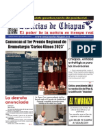 Periódico Noticias de Chiapas, Edición Virtual Viernes 23 de Junio de 2023