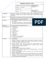 7.7.1.3 SPO Pemberian Anestesi Lokal