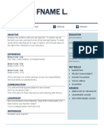 Resume Word Download