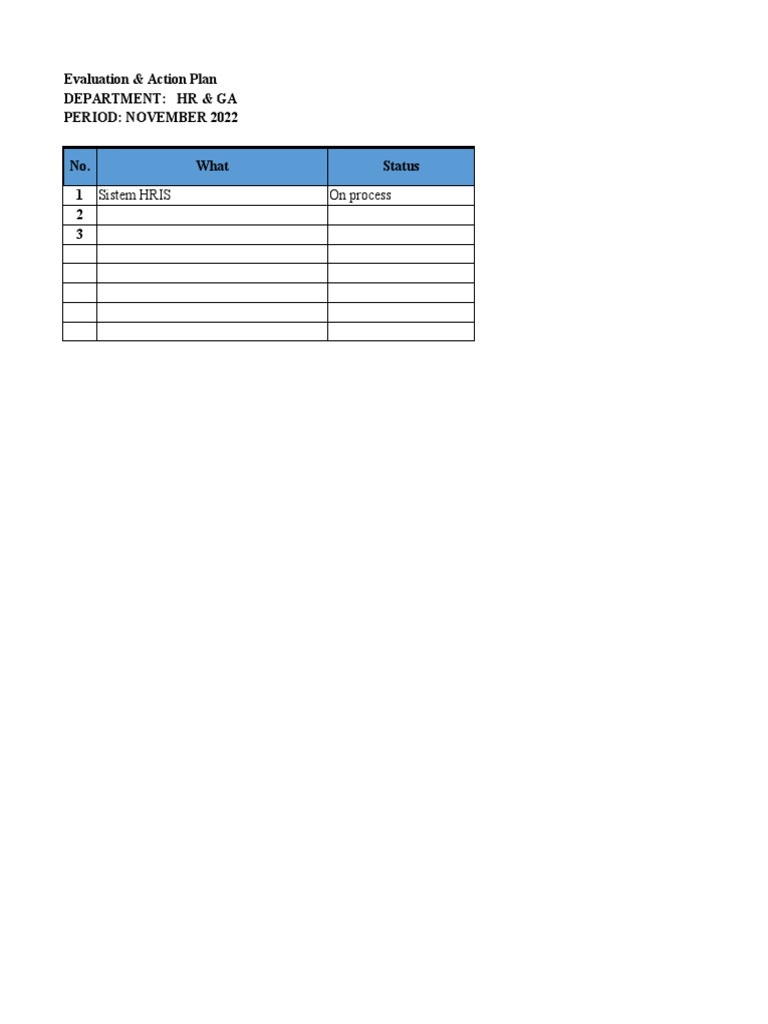 Action Plan Template | PDF