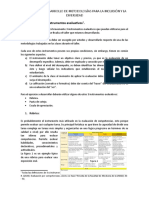 Breve Resumen de Instrumentos Evaluativos