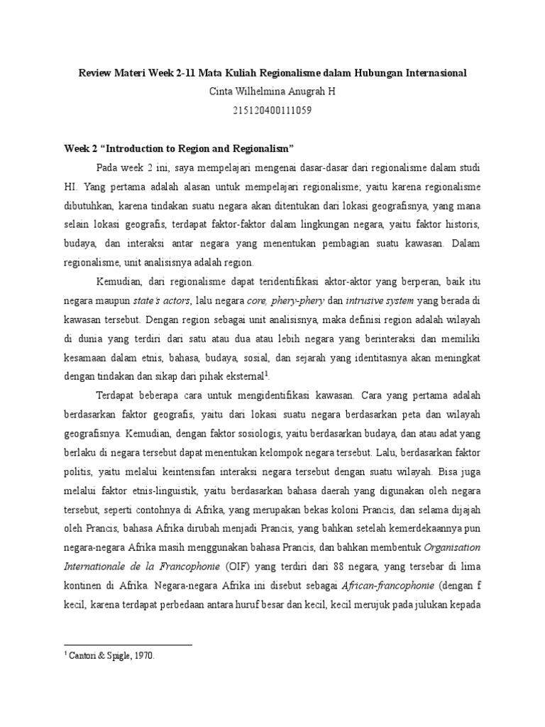 Regionalisme Dalam Hi Pdf
