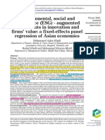 Khalil, M. A., Khalil, R (2022) - Environmental, Social and Governance (ESG) - Augmented Investments in Innovation and Firms' Value