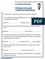 Profesor: Ángelo Cardona Castaño Actividad en Clase Resolución de Problemas