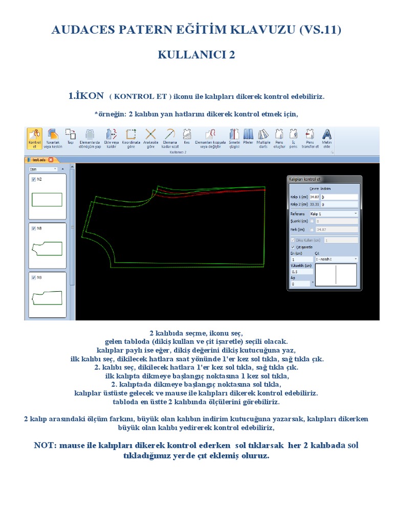 Audaces Pattern Eğitim Kitaplığı 2 | PDF