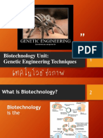 Biotechnology PP Genetic Engineering Student Notes