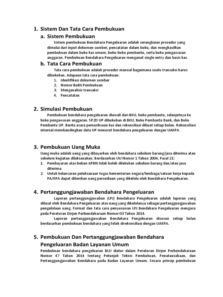 Sistem Dan Tata Cara Pembukuan | PDF