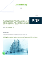 Building Construction - Building Components.