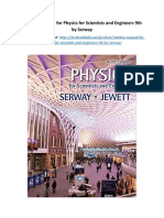 Solution Manual For Physics For Scientists and Engineers 9th by Serway