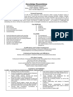 Knowledge Musendekwa R CV PDF