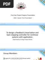 Feedback Linearization and Back Settping