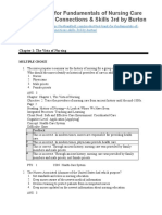 Test Bank for Fundamentals of Nursing Care Concepts Connections Skills 3rd by Burton