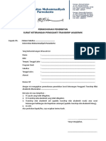 Surat Permohonan Ijazah Hilang