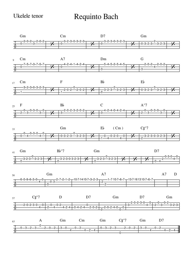 Requinto Bach 6-Ukelele Tenor | PDF